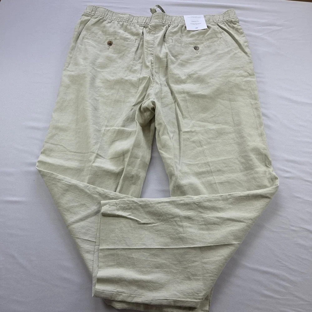 H&M Regular Fit Linen Blend Men Size XL NEW